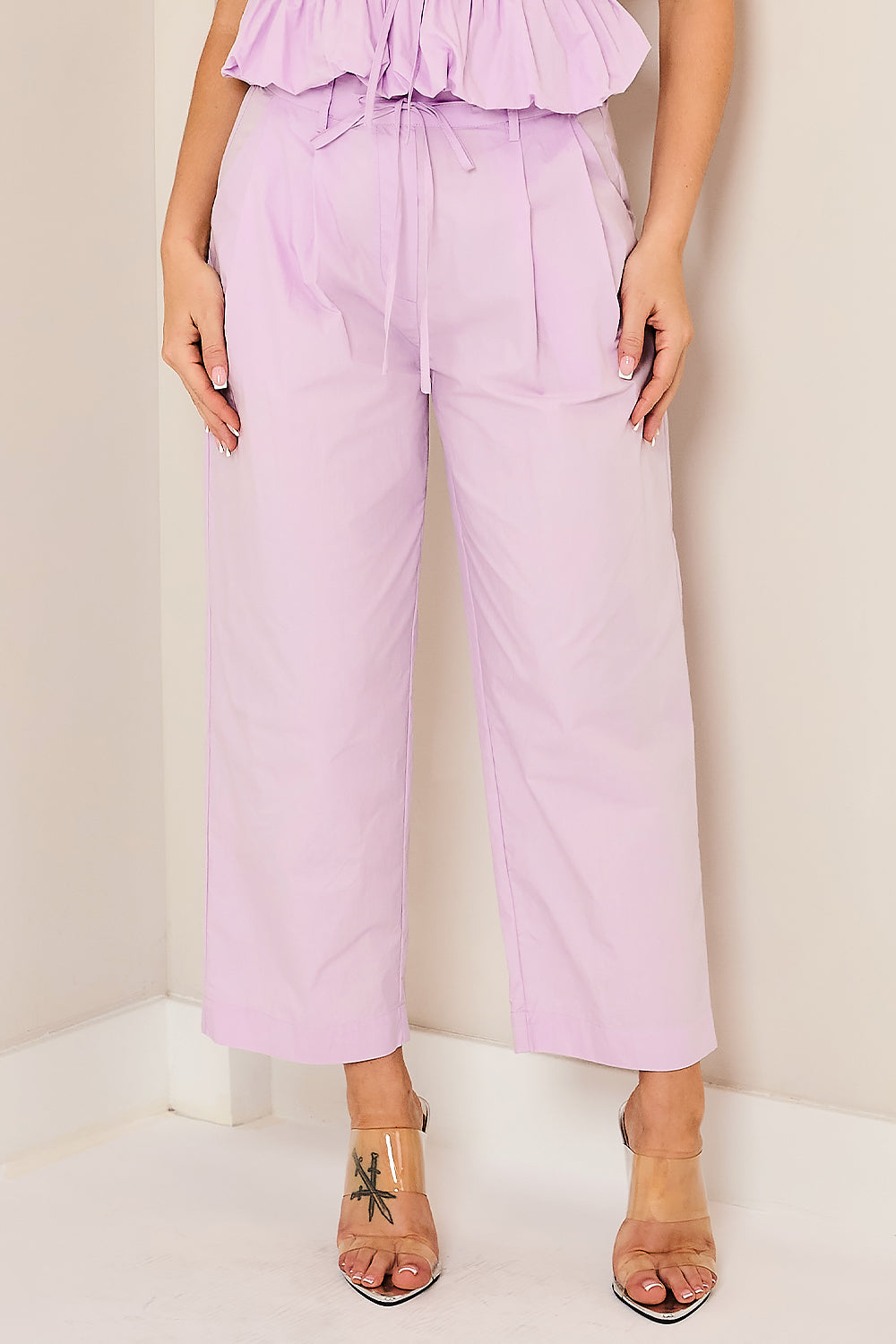 Straight Double Pintuck Pants ONLY